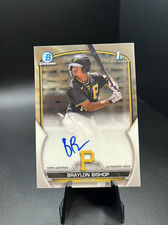 2023 Bowman Chrome 1st Braylon Bishop Pirates Auto