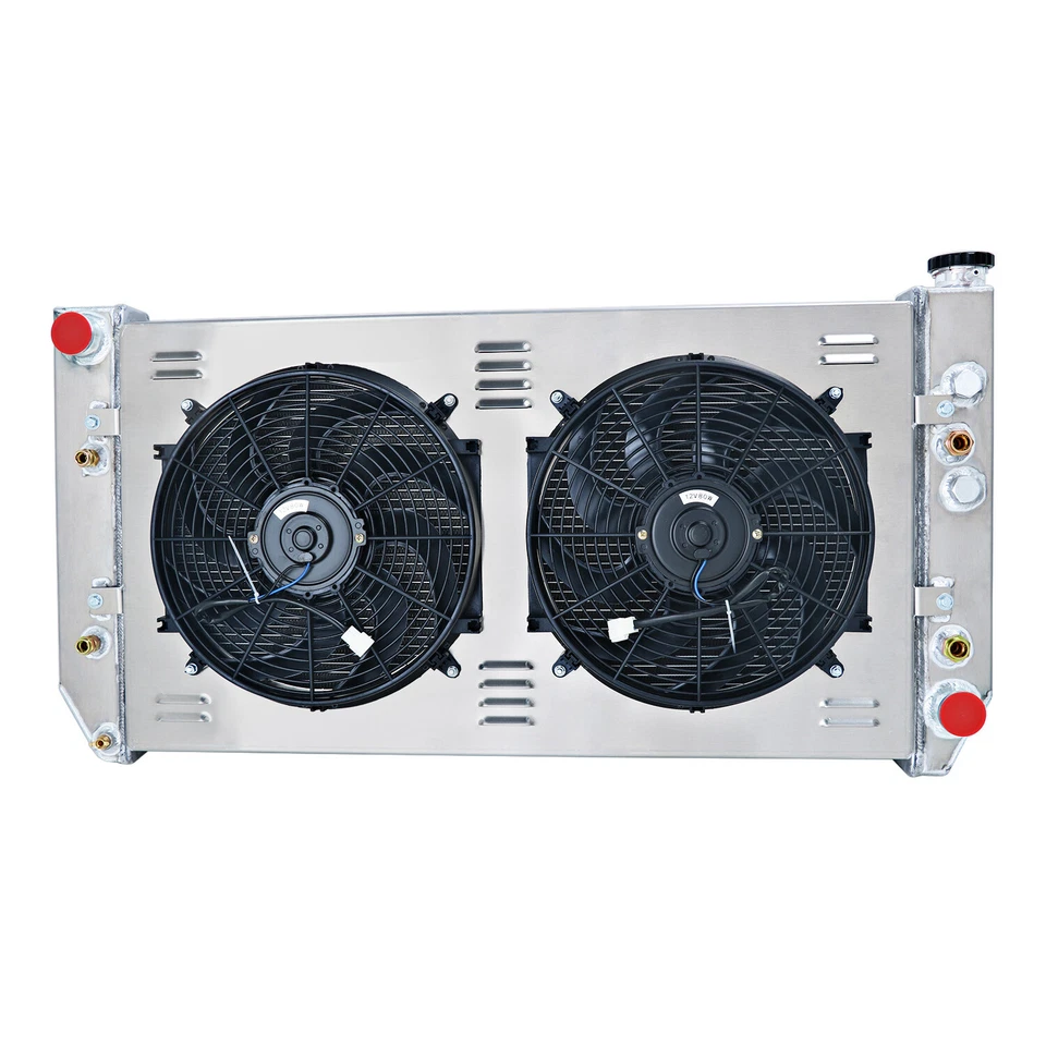 4 Row Radiator Shroud Fan For 1982-1993 89 Chevy C/K C10 C20 K30 Pickup Suburban - Изображение 2 из 4