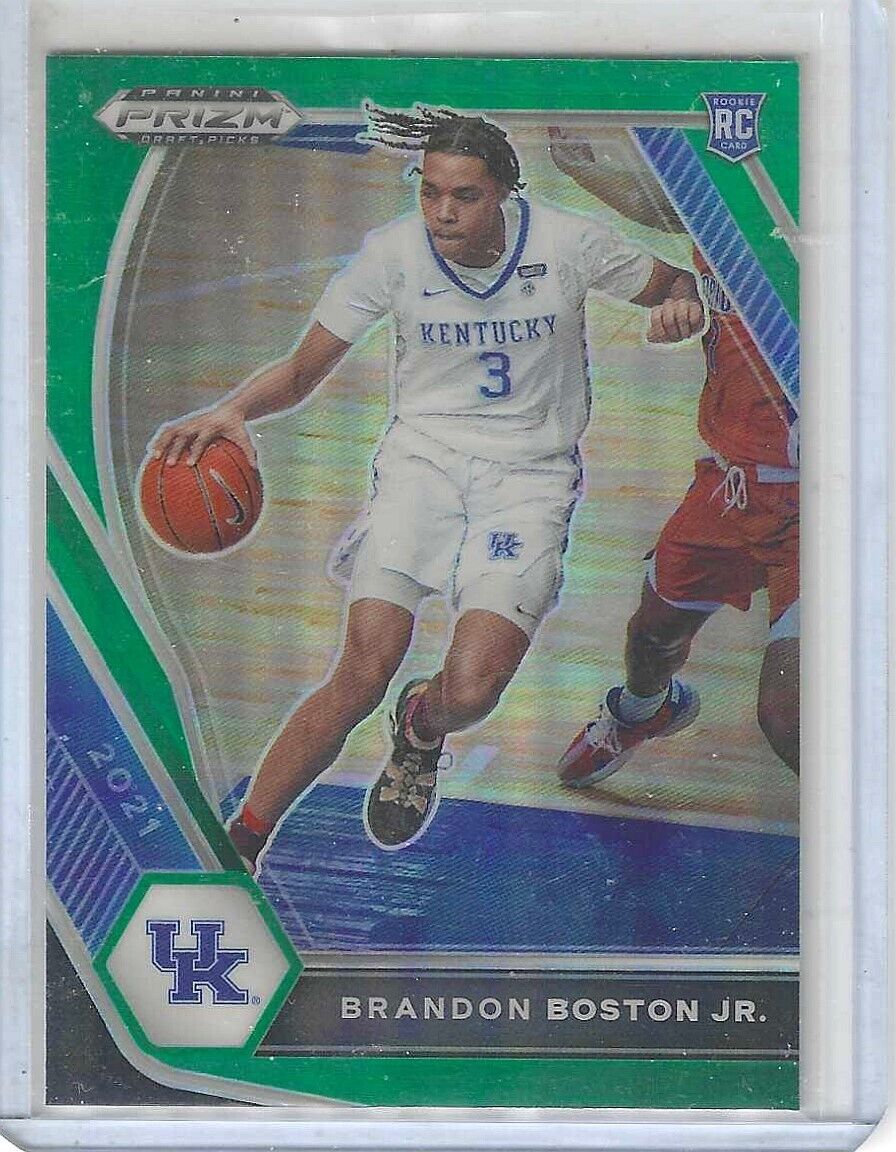 Brandon Boston Jr. RPA 24枚限定 BGS9 AUTO10 2021 Panini Prizm Draft Brandon Boston Jr Rookie Green Prizm