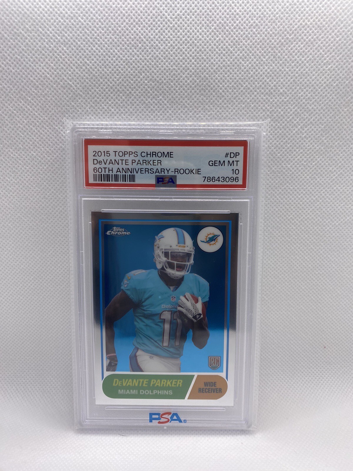 DeVante Parker Topps Chrome 60th Anniversary #DP Rookie