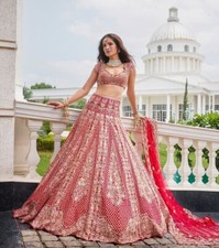 Launching Malai Satin Designer Lehenga Choli With Net Dupatta For Festival Wear