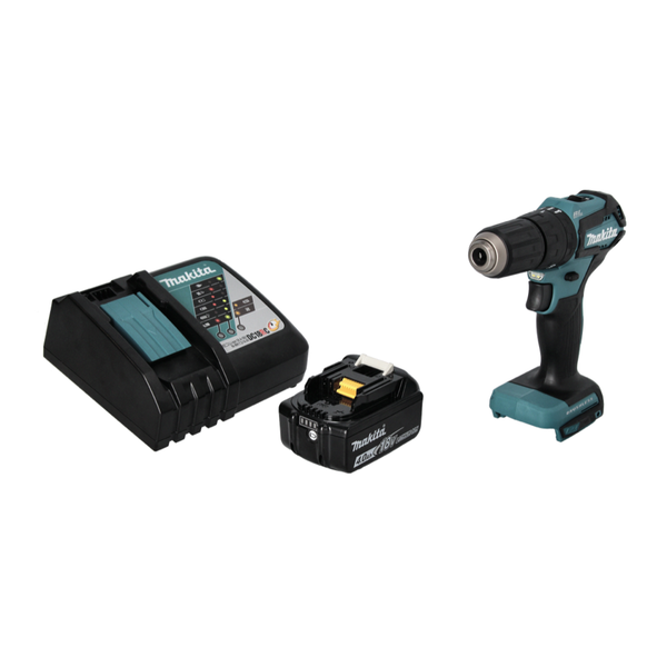 Makita Dhp 483 RM1 Akku Schlagbohrschrauber 18 V 40 Nm + 1X Akku 4,0 Ah + Lader-image