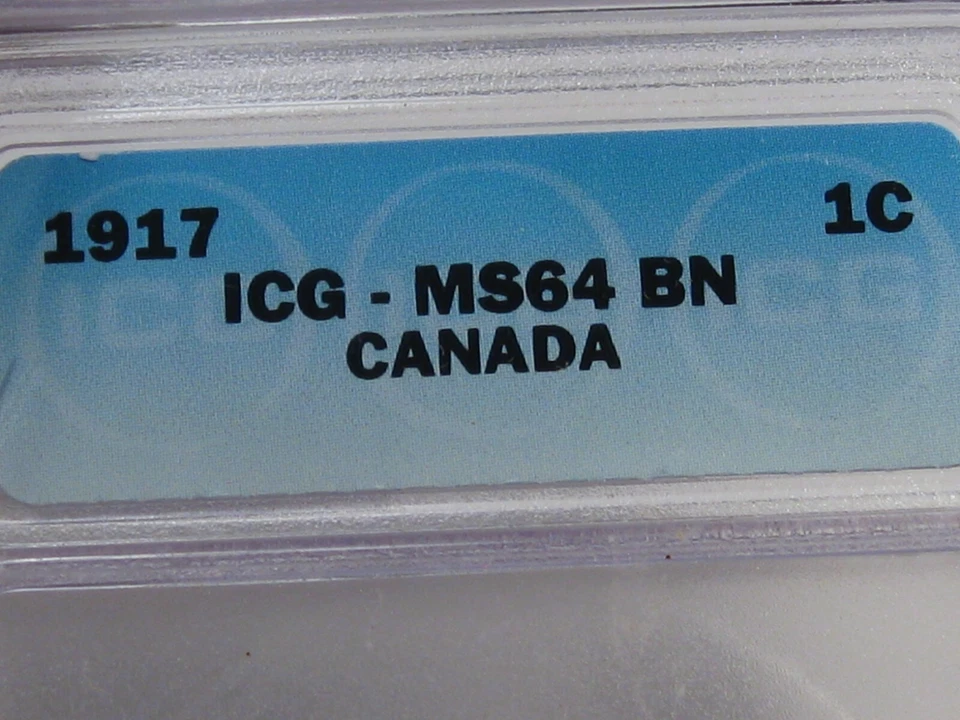 BU 1917 Large Cent CANADA ICG MS64 BN. #9 - Image 3 of 4