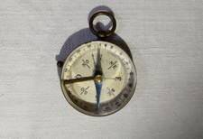 Petite Boussole Ancienne en Laiton - Vintage