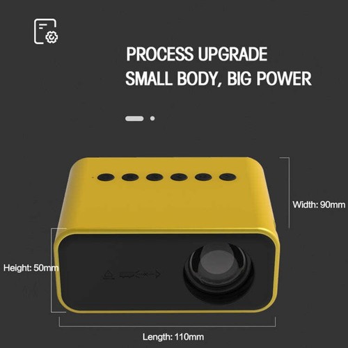 T500 1920x1080P 80 Lumens Portable Home Theater LED HD Digital Projector, Withou - Picture 2 of 24