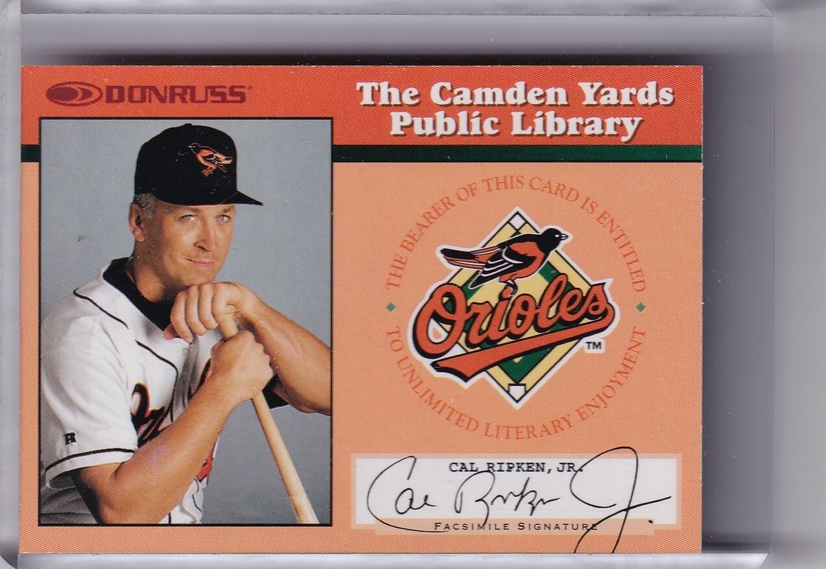 1997 DONRUSS #10 CAL RIPKEN JR. THE CAMDEN YARDS PUBLIC LIBRARY