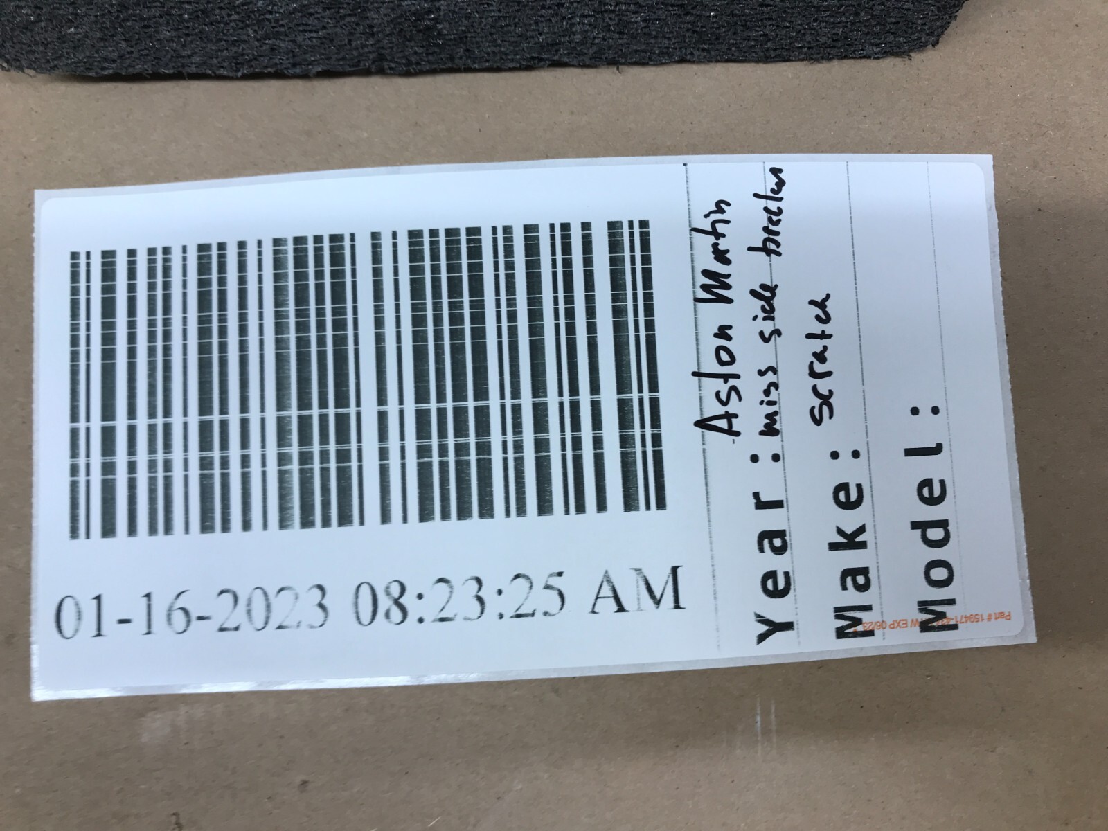 2005-2008 Aston Martin DB9 Front Bumper Cover 4G43-17D957-A OEM Sensor Type