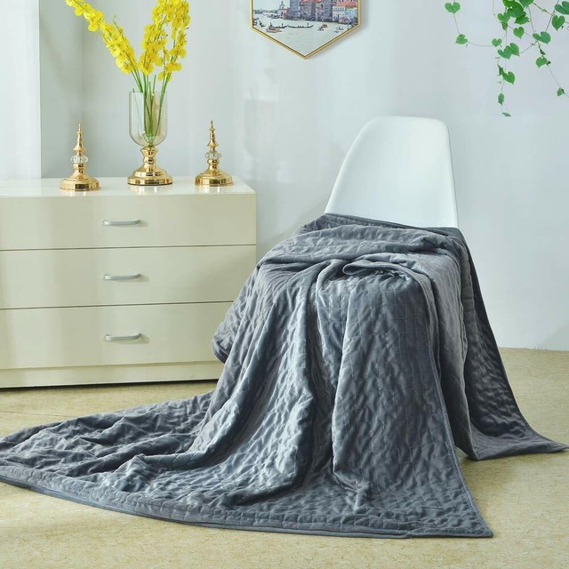 Removable Duvet Cover for Weighted Blanket 60x80 / 48x72 Dark Gray Soft