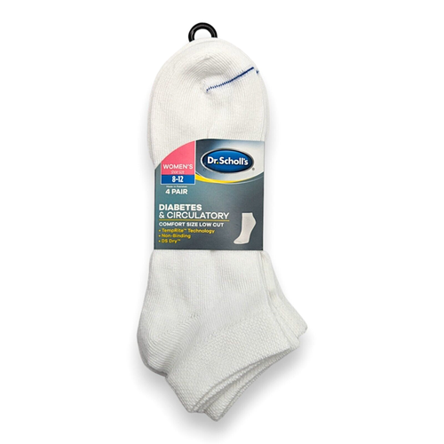 Dr Scholls Women's Diabetic Low Cut Socks Lightweight Extended Size ...