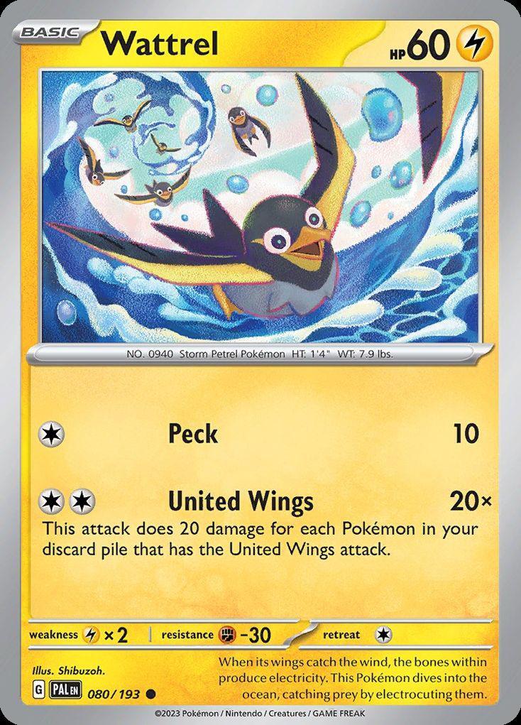 Pokemon Wattrel (80/301) Paldea Evolved LP