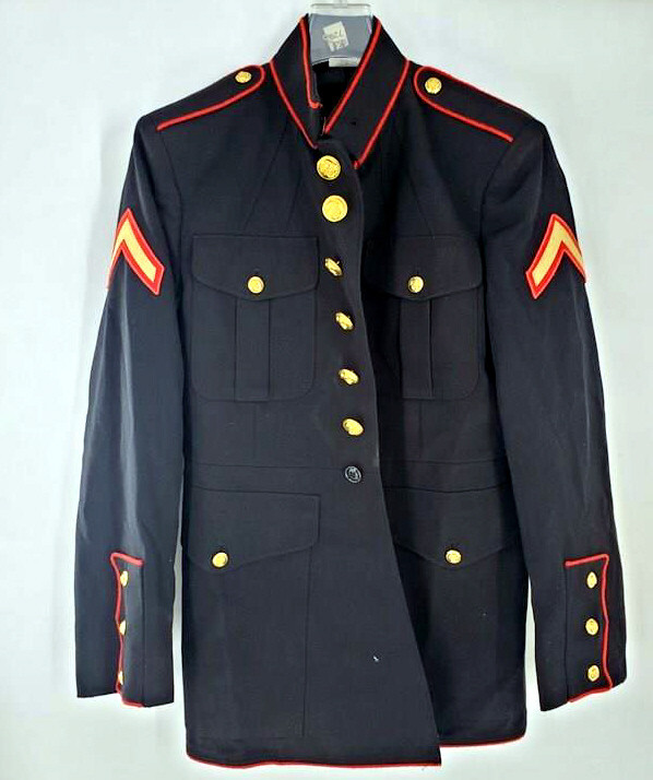 41R US MARINE DRESS BLUE UNIFORM JACKET BLOUSE E-1 E2 E3 E4 E5 E6