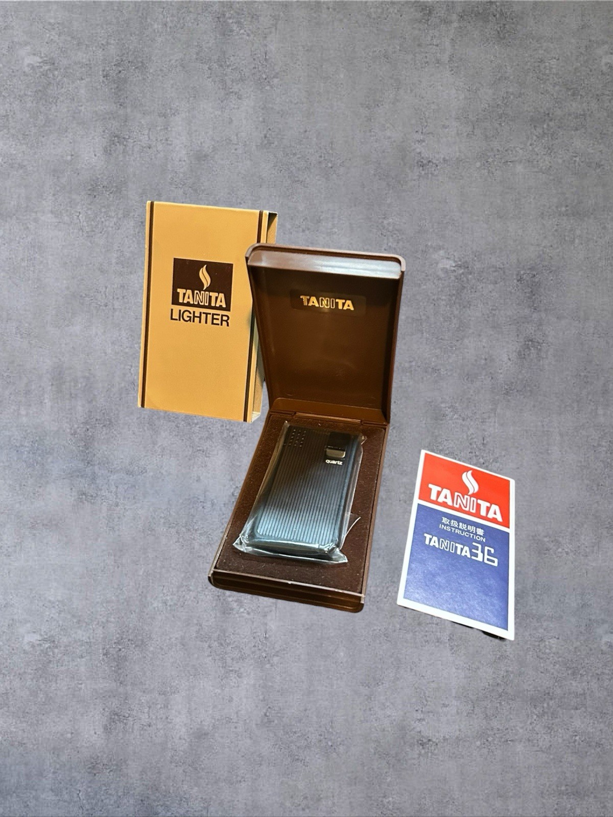 Vintage Tanita 36 Lighter New/Old Stock Original Box Made In Japan