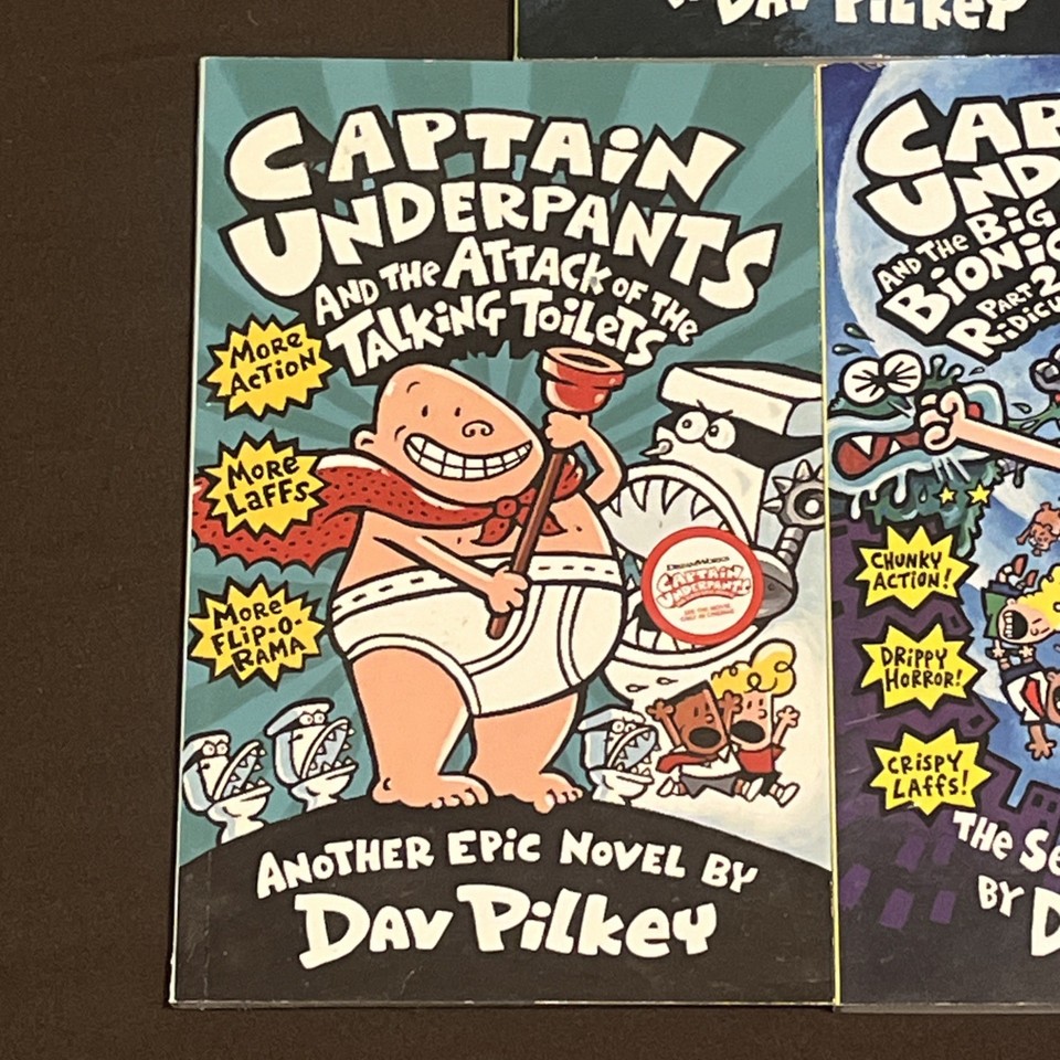 The Captain Underpants Collection Paperback Books By Dav Pilkey Bundle ...