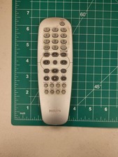 Philips DVD Player Remote Control Silver OEM Replacement System Disc Menu Button