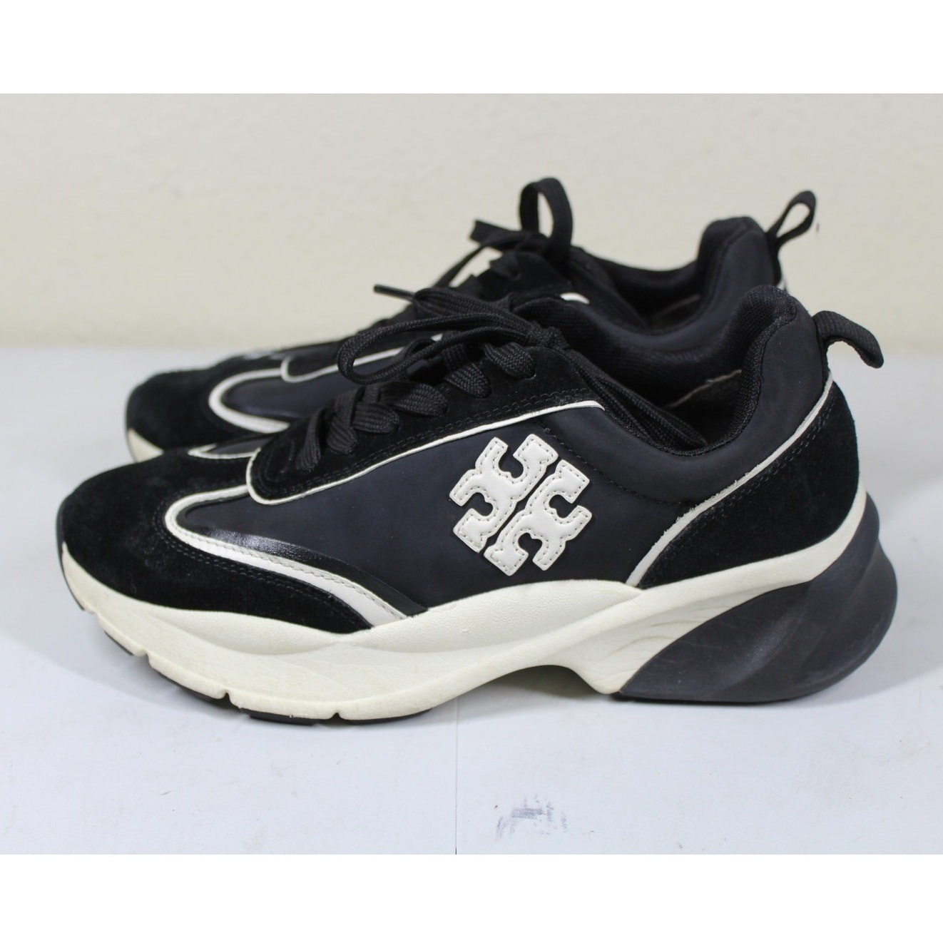 Tory Burch good luck trainer sneakers. Size 6 Black
