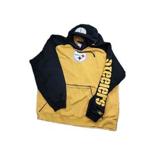 Vintage Reebok Pittsburgh Steelers Hoodie Mens Size Large See Photos