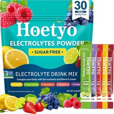 Electrolytes Powder Packets - Sugar Free Electrolyte Powder Drink Mix - 30 Stick