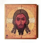 Christian The Holy Face Icon Not Made By Hands, Handmade, Wooden Board 16x14.5cm