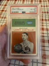 1961 FLEER Larry Costello #9 PSA VGEX+ 4.5 HOF Nationals Centered BLAZER🔥🔥