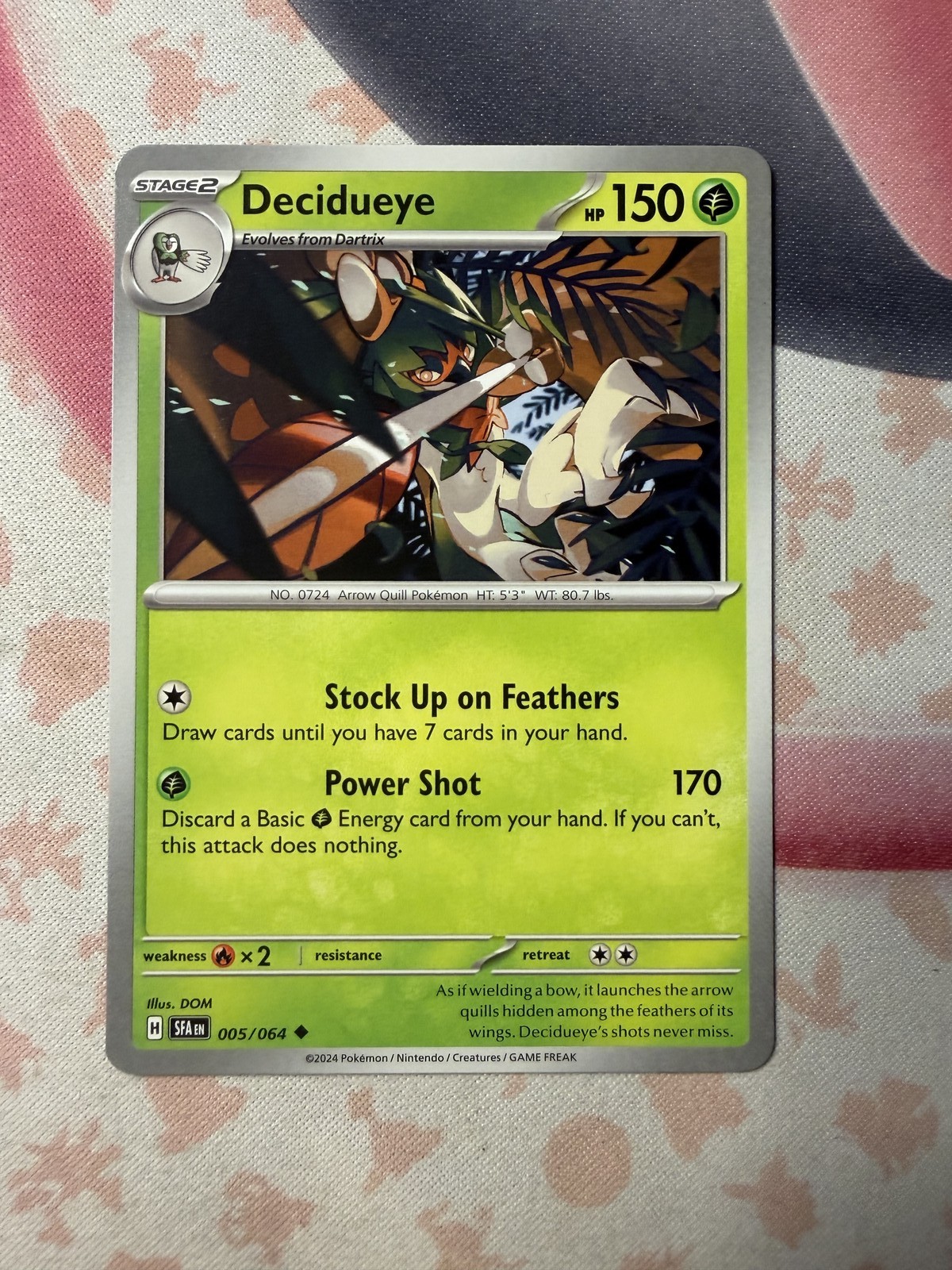 Decidueye Uncommon SV: Shrouded Fable 005/064 NM English