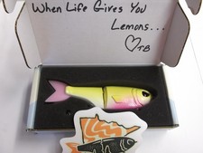 Throwback Baits Swimbait Co. Minne Glide Bait Pink Lemonade Limited