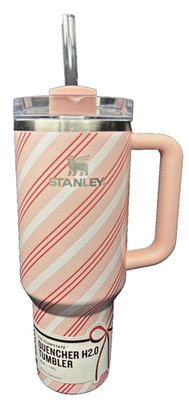 Stanley 40 oz Stainless Steel H2.0 FlowState Quencher Tumbler Strawberry Twist