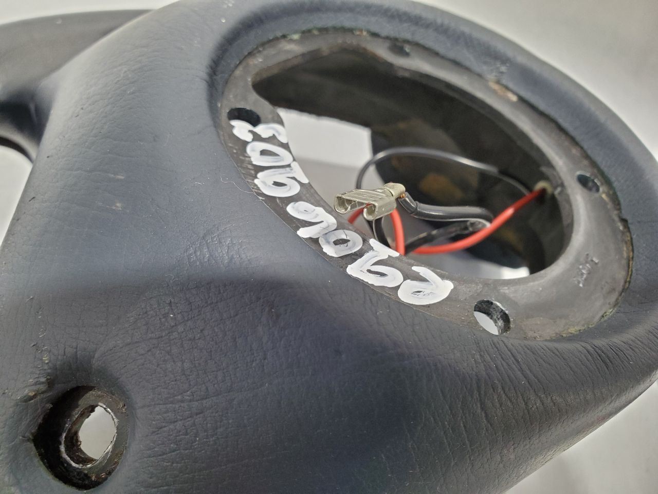 2003 Maserati Spyder Cambiocorsa OEM Blue Leather Steering Wheel 