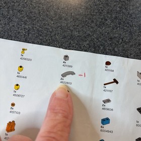 LEGO Juniors Red Vehicle Set 10659 Gas Station  No Box W/Manual Missing 3 Pieces