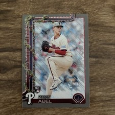 2025 Topps Holiday Mick Abel Rookie Silver Glitter Parallel #H111 Phillies
