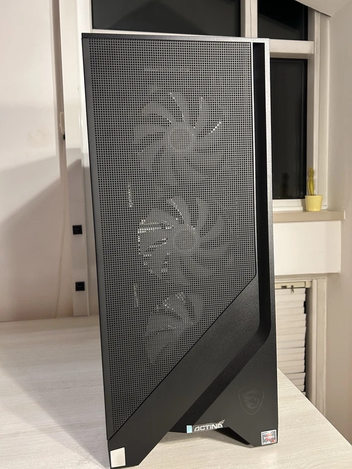 Case MSI Mag Forge 320R +B650M Gaming X AX +Mpg Coreliquid 360RV2 +4 Ventole RGB - Immagine 4 di 4