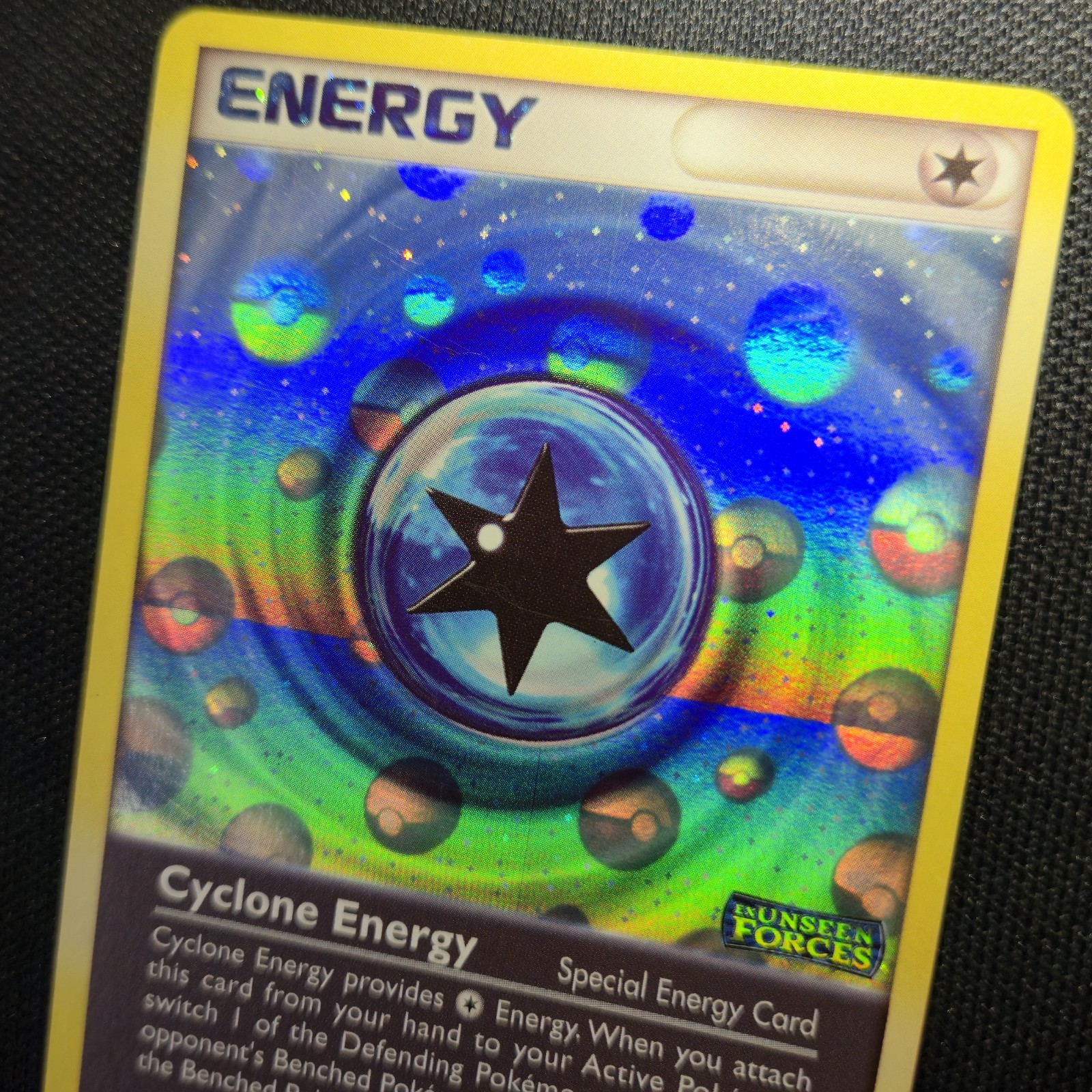 INVERTED ERROR Cyclone Energy 99/115 Unseen Forces Reverse Holo Pokemon Card