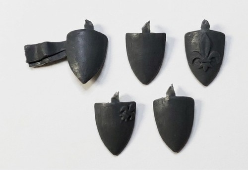 Warhammer Old World Bretonnian Bits Knights of the Realm Elbow Shield Guards x5