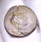 Cilicia Korykos AE17 Ancient Greek Bronze Coin Artemis Apollo 1st C BC 2.27g — photo 3