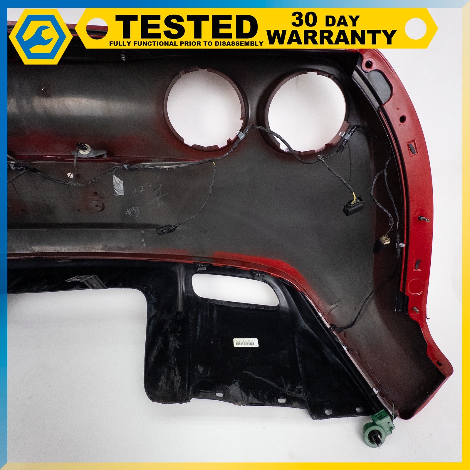 05-13 CHEVROLET CORVETTE C6 REAR BUMPER COVER BACK UP LAMP RED OEM