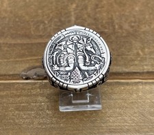 New Handmade Sterling Silver Vintage Anubis Egyptian, Egyptian Pharaoh Ring Sz 9