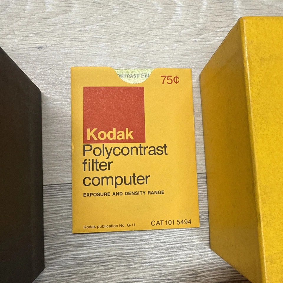 Vintage New Kodak Polycontrast Filter Kit Model A W/Box & 7 Extra Used Filters - Image 4 of 4