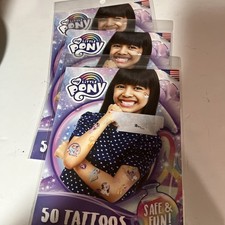 3 sets of my little pony tattoos, birthday favor New NIP