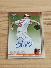 2019 Topps Chrome Rookie Autographs Josh Rogers #RA-JR Baltimore Orioles 