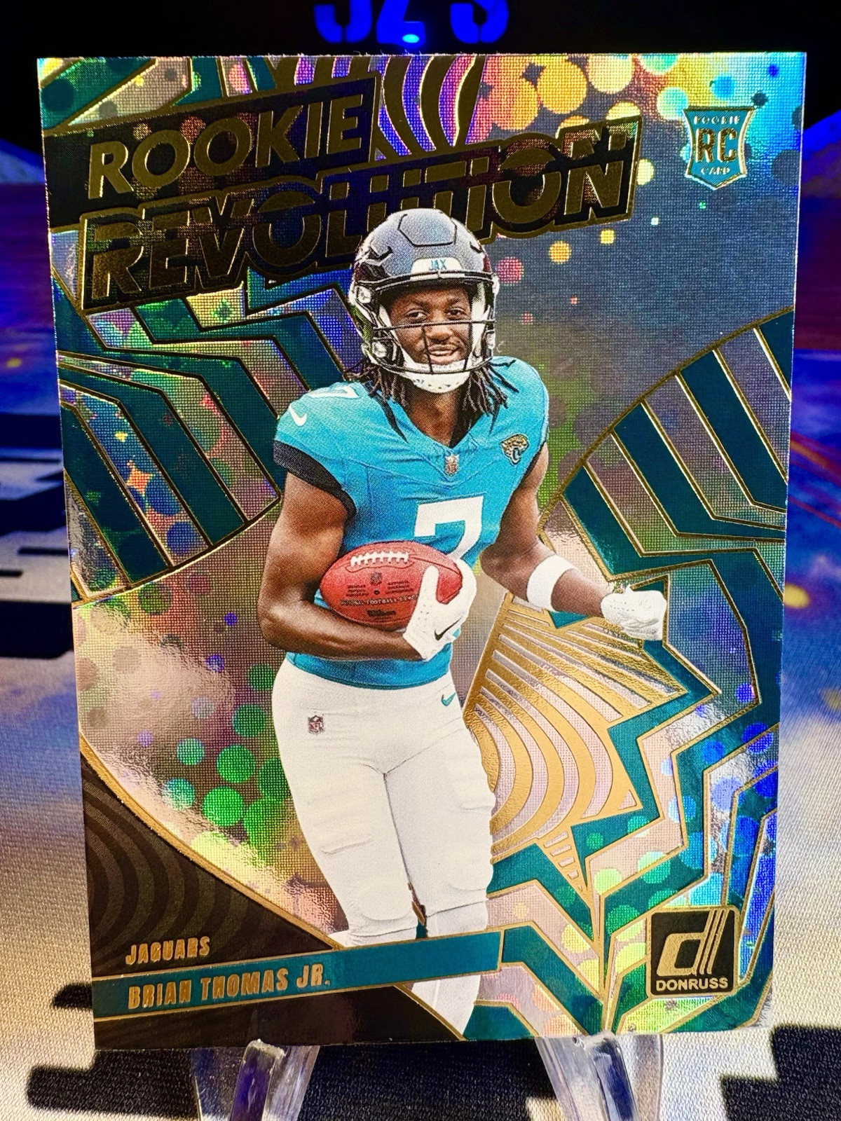 2024 Brian Thomas Jr. Panini Donruss Rookie Revolution Rookie Card #8 Jaguars