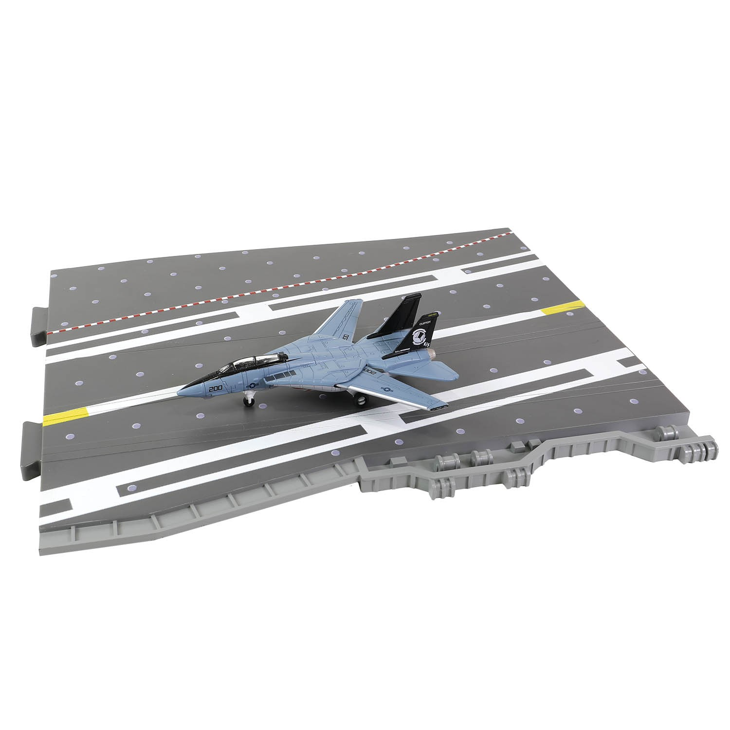 USS Enterprise CVN-65 F Deck F-14A VF-14 Tophatters 1:200 Forces of Valor