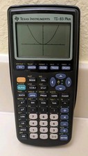 Texas Instruments TI-83 Plus Graphing Calculator with Slide Cover - Works, Clean