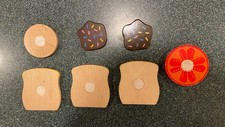 Melissa and Doug Food Piece Replacements bread, tomato, icing, cookie 