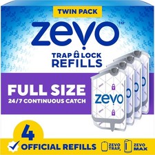 Zevo Flying Insect Trap Official Refill Cartridges - Fits Both Zevo Trap MAX