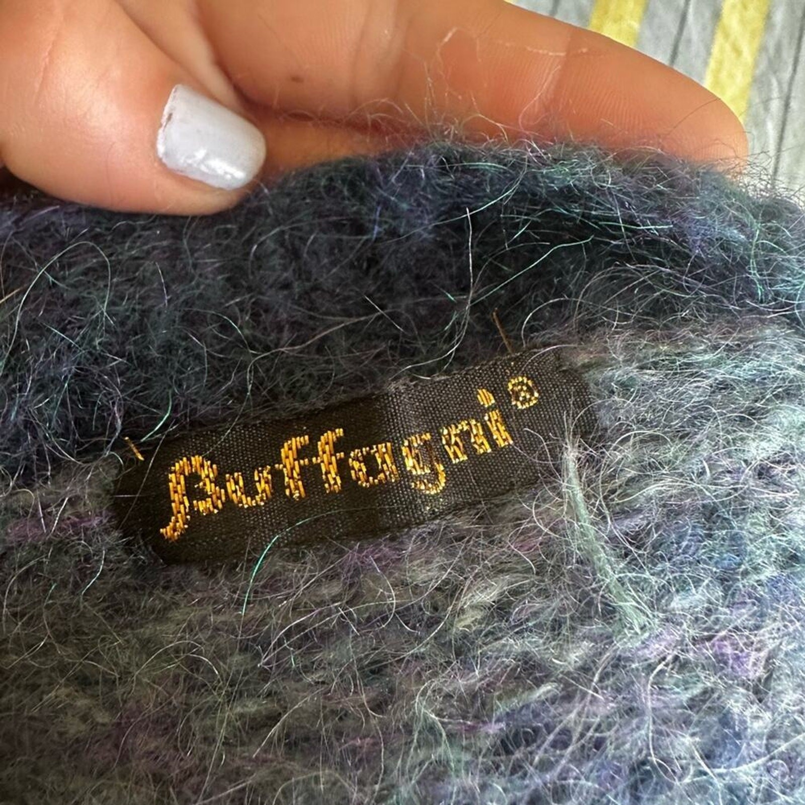 Multicolor Argentina WOOL Patchwork Cardigan - Bl… - image 8