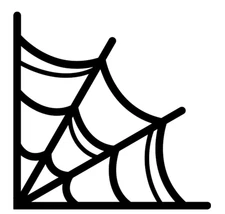 Spider Web Corner Vinyl Decal Car Window Laptop Sticker #3