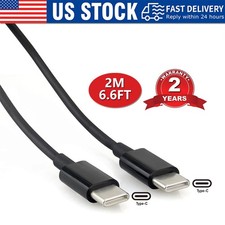 USB C to USB C Cable 6.6FT Type-C Phone Charger Cord Fast Charging for Samsung