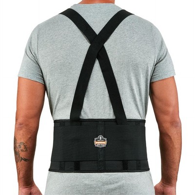 Ergodyne ProFlex 100 Large Elastic Back Support Brace with Adjustable Suspenders