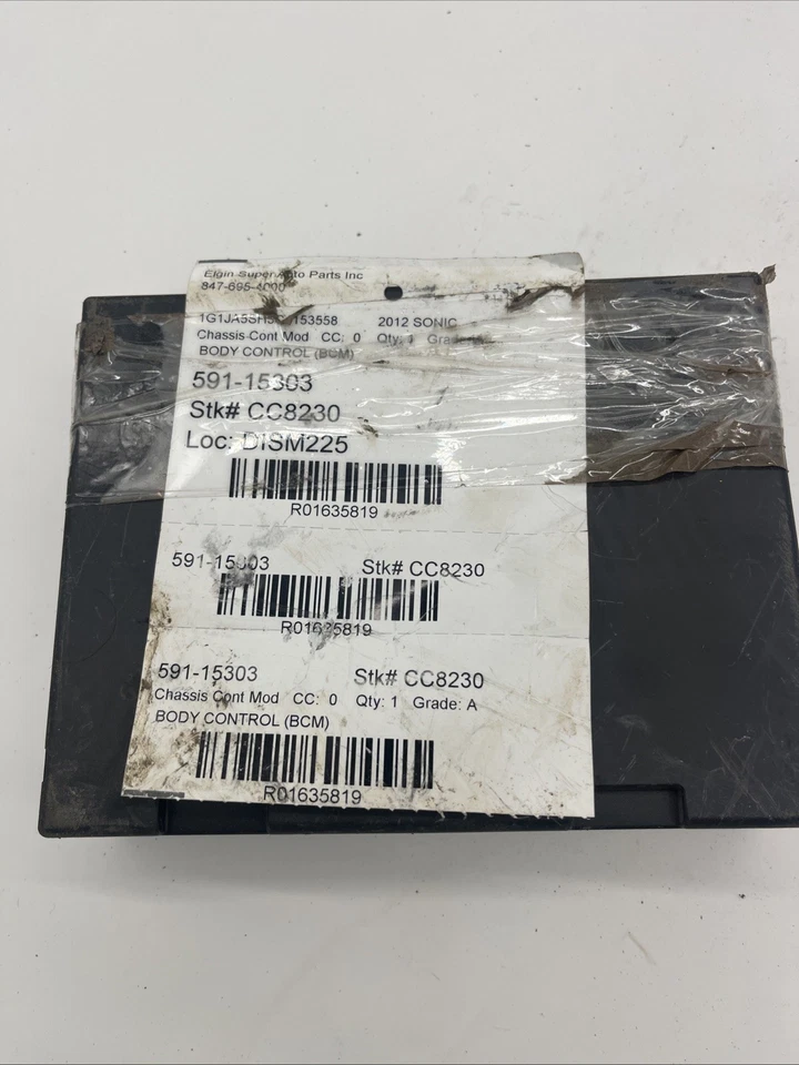 Módulo de control de carrocería GM Chevrolet Sonic BCM 2012 13582620 Foto 2 de 3