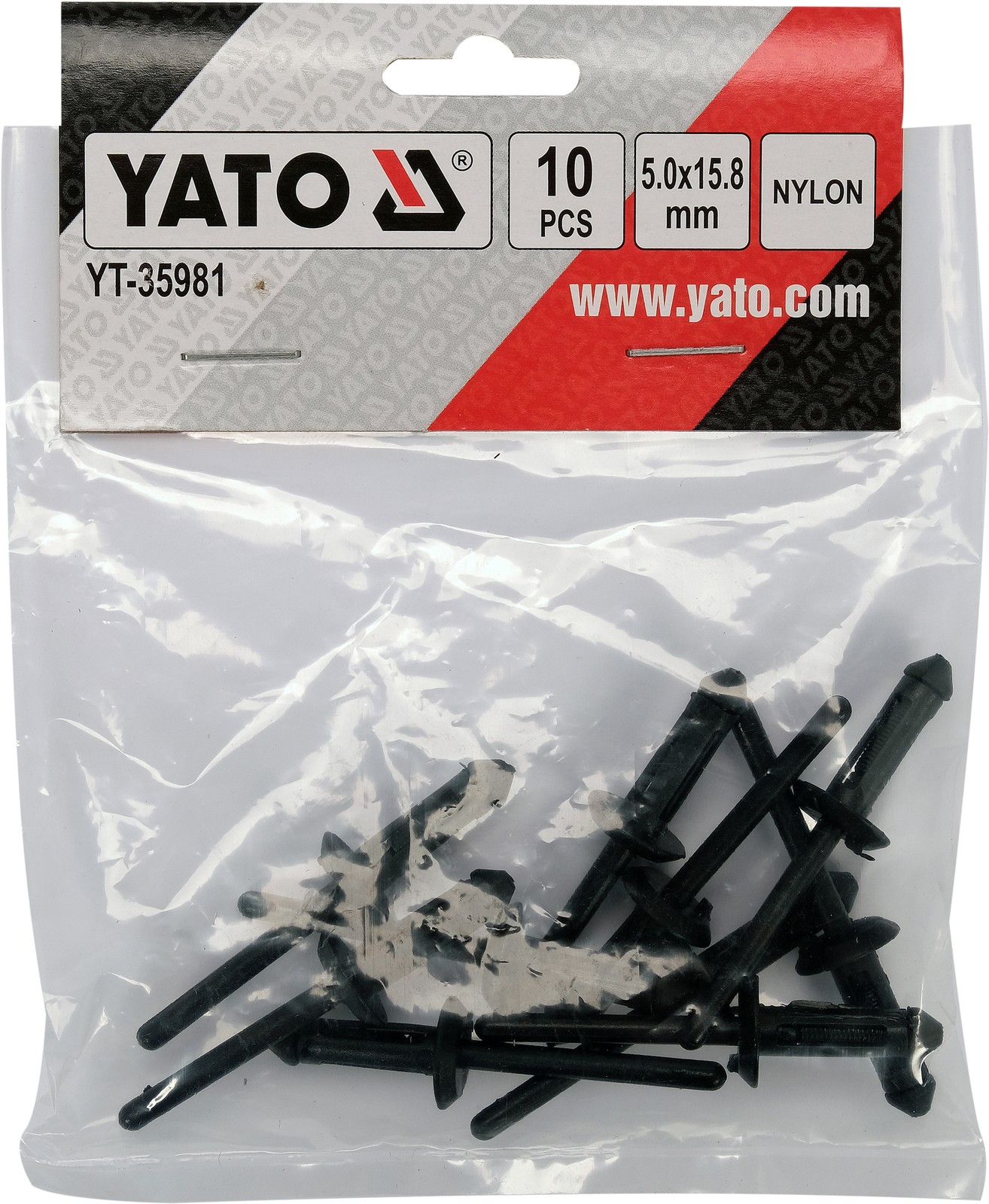 Fits YATO NARZ�DZIA YT-35981 PLASTIC RIVETS 5.0x15.8MM 10PCS.