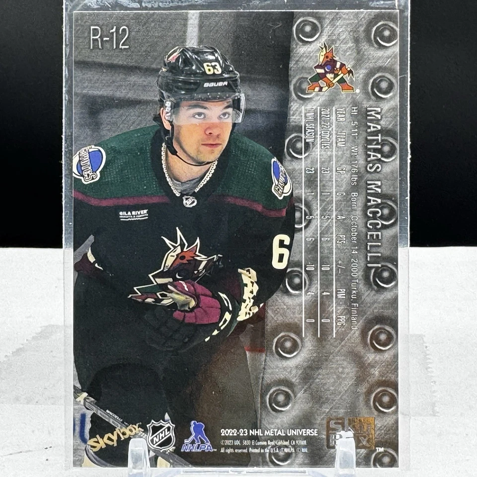 2022-23 Skybox Metal Universe Matias Maccelli #R-12 1998-99 Retro Rookies - Image 2 of 2